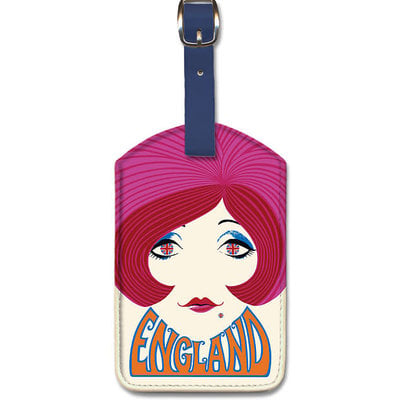 Pan Am England 'Twiggy' Luggage Tag