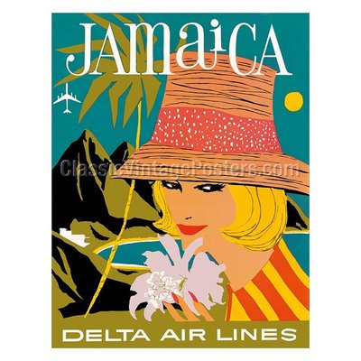 Delta Air Lines Jamaica Print