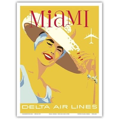 Delta Air Lines Miami, Florida Print