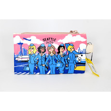 Seattle Stewardess Skyline Pouch-Small