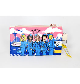 Seattle Stewardess Skyline Pouch-Small