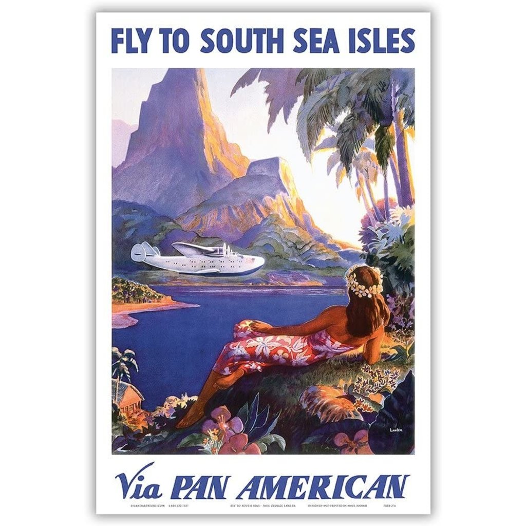 Pan Am Fly to the South Seas Isles Print 9x12