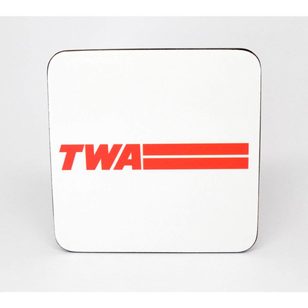 WHVA- Vintage Coaster TWA Red Logo