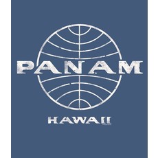 Pan Am Globe Logo Long Sleeve Mens T-shirt