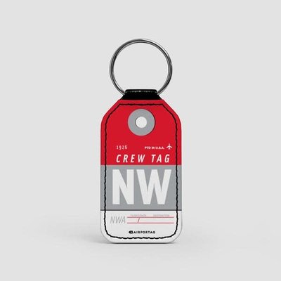 AT-1 NW CREW Faux Leather Key Chain