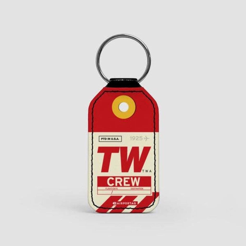 AT-1 TW CREW Faux Leather Key Chain