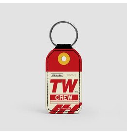 WHAT-2 TWA Crew Faux Leather Keychain