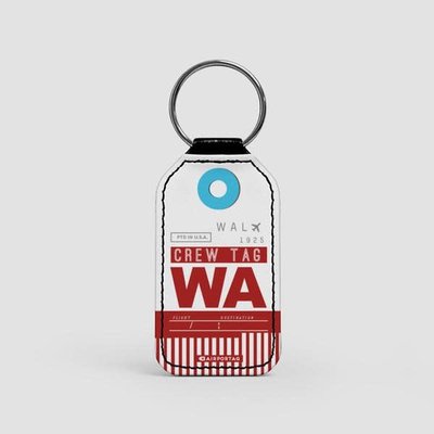 AT-1 WA CREW Faux Leather Key Chain-DNR