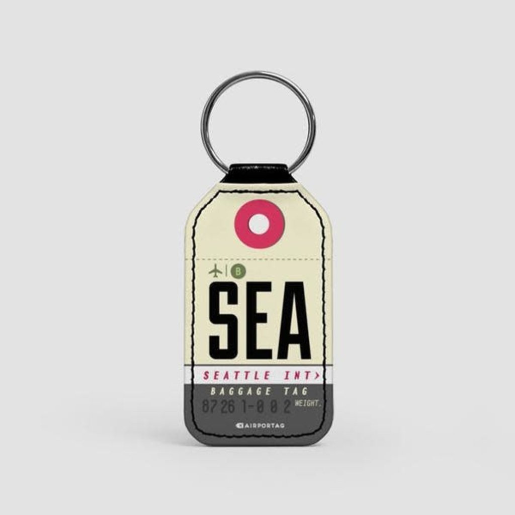 WHAT-2 SEA Faux Leather Keychain