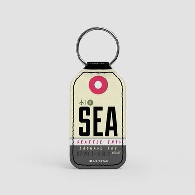 WHAT-2 SEA Faux Leather Keychain