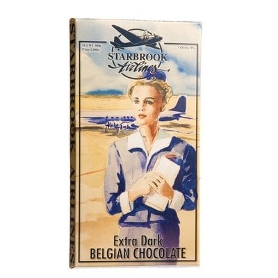 WH1HAF- Starbrook Airlines Giant  Dark Chocolate Bar ✈️