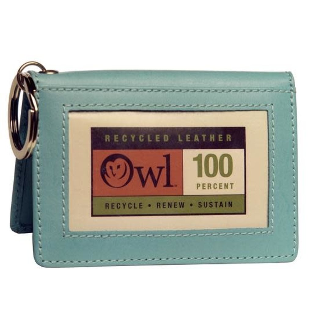 Owl Twofold ID-Recycled Leather Sky Blue-DNR