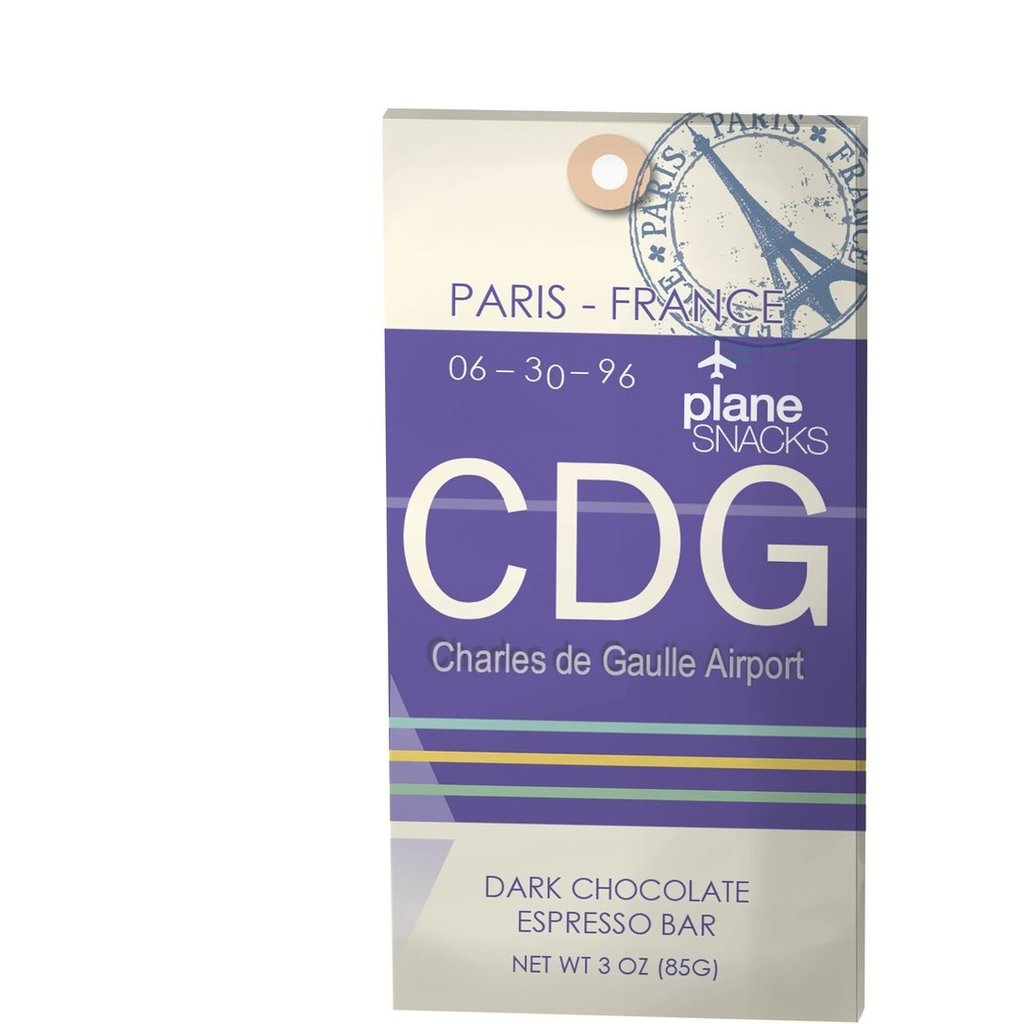 WHPWNS- Plane Snacks CDG Dark Espresso Chocolate Bar