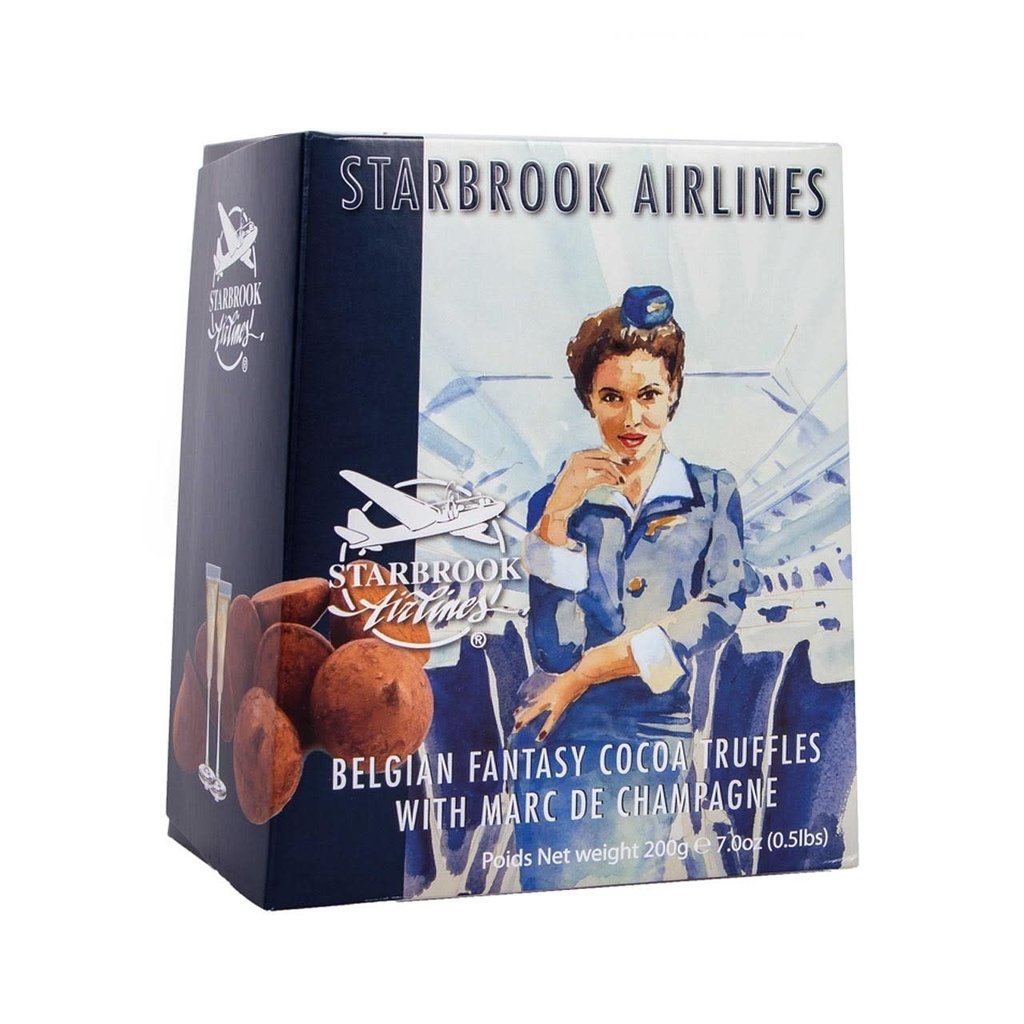 WH1HAF- Starbrook Airlines Cocoa Truffles w/Champagne*