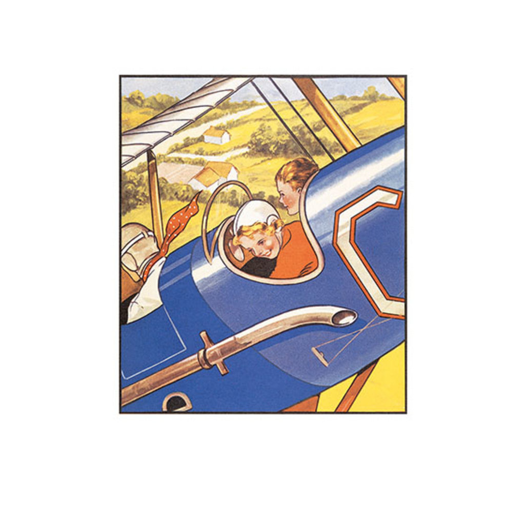 Children Flying Plane Greeting Card