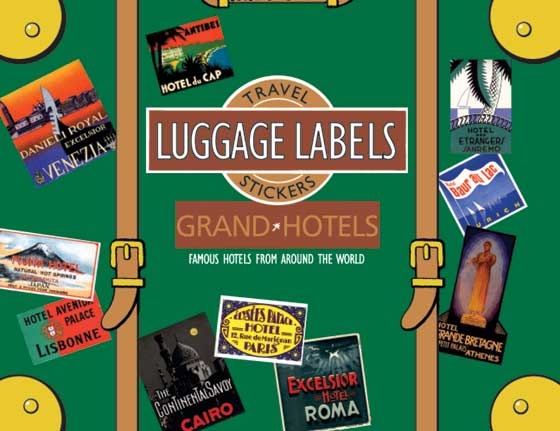 Hotel Luggage Labels Printed Sheet Grand Hotel Collection -  UK