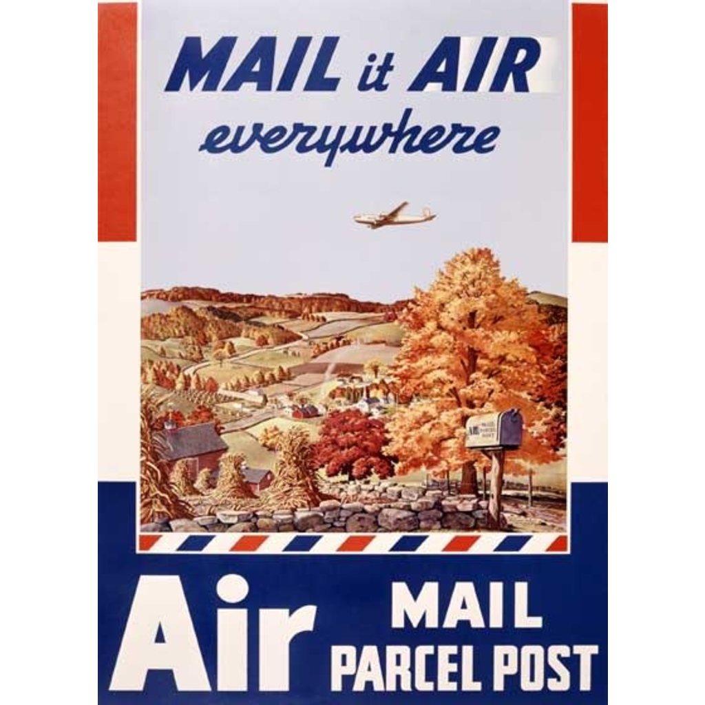 Mail it Air Everywhere Greeting Card-Disc