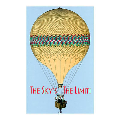 Hot Air Balloon Graduation Greeting Card