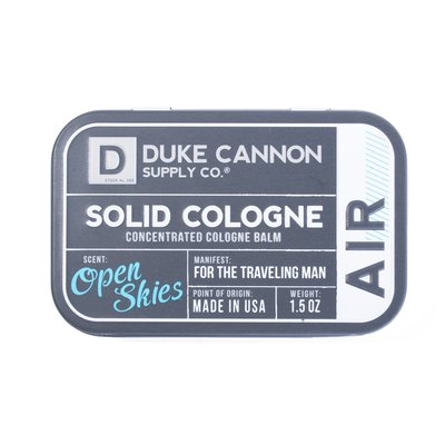 1DC- Duke Cannon Solid Cologne for Travel- AIR