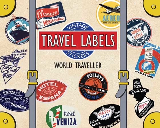 Wings of the World - Travel Label Sticker Box – Laughing Elephant