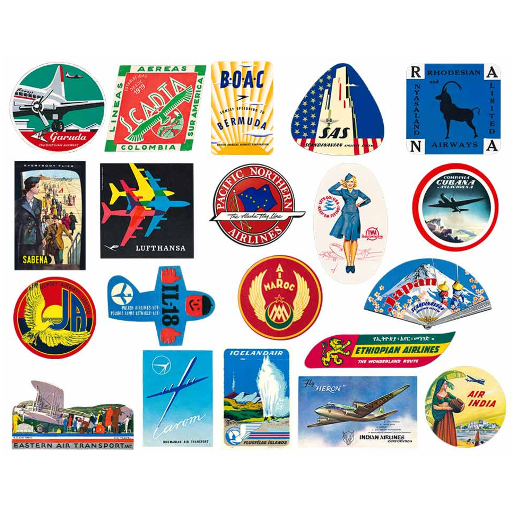 Wings of the world Luggage Labels