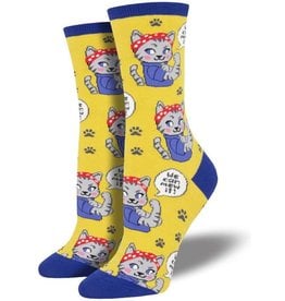 Womens Socks We Can Mew it