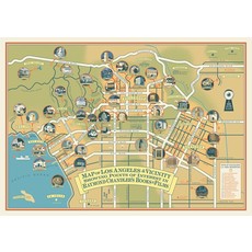 Raymond Chandler Map of Los Angeles