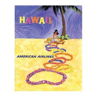 Hawaii American Airlines Sticker