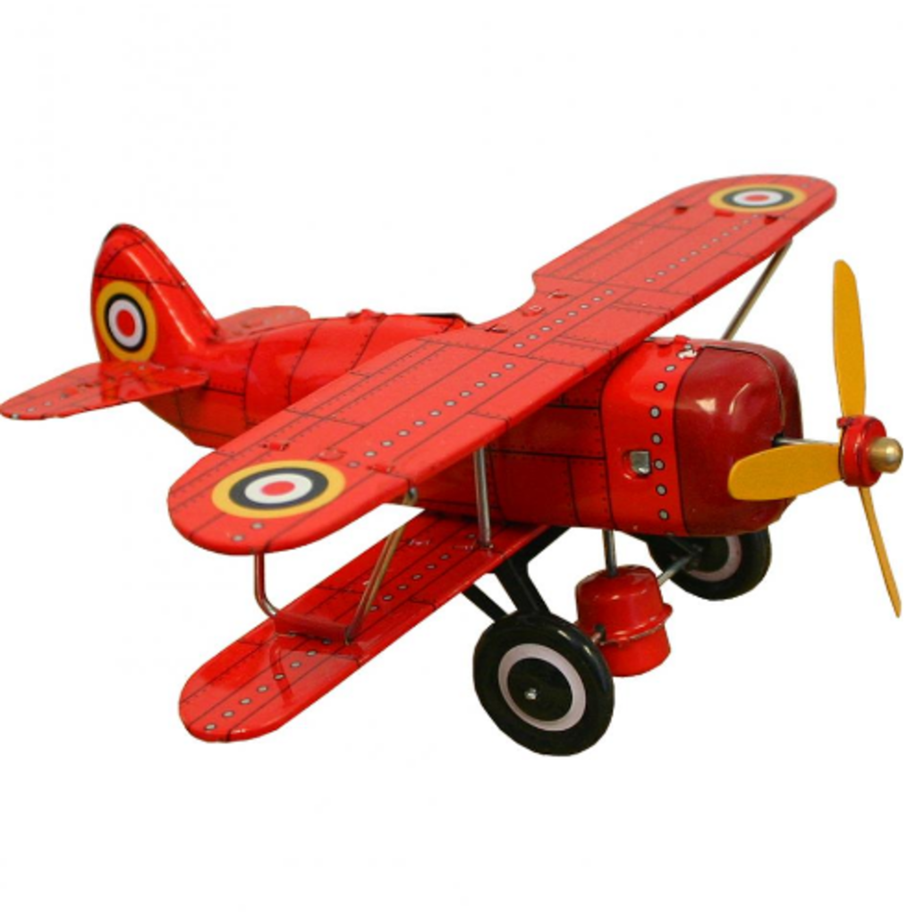 WHATC- Collectible 'Curtiss' Biplane Red