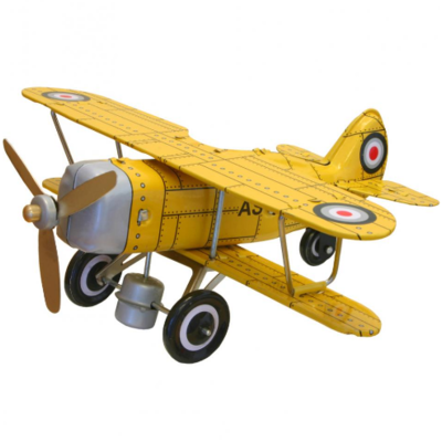 WHATC- Collectible 'Curtiss' Biplane Yellow DNR