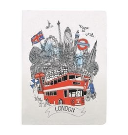 London Handmade Silkscreened Travel Journal