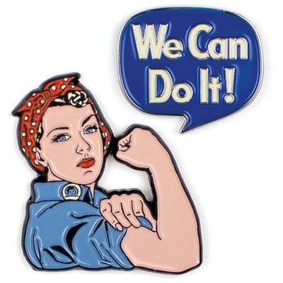 UPG- Rosie & We Can Do It Enamel Pin Set