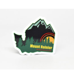 Mt Rainier Washington Sticker