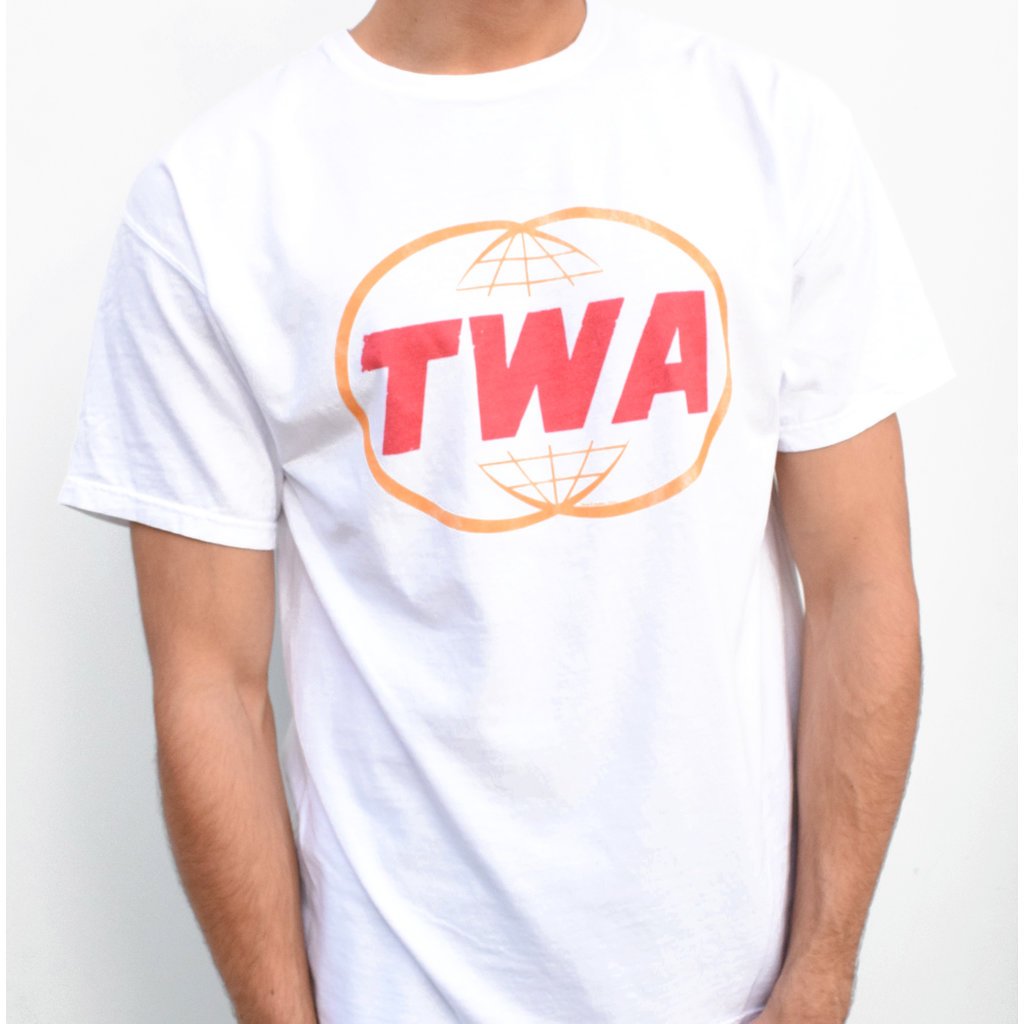 TWA Double Globe Logo Mens T-shirt
