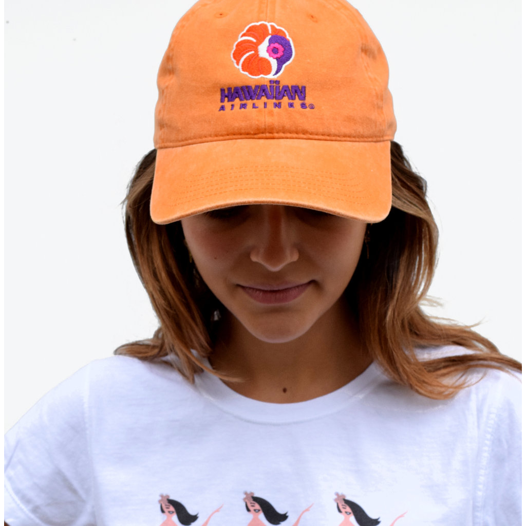 WHMS- Hawaiian Airlines Adjustable Cap -Orange