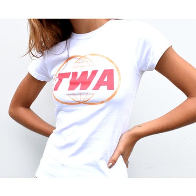 TWA Double Globe Logo Womens T-shirt