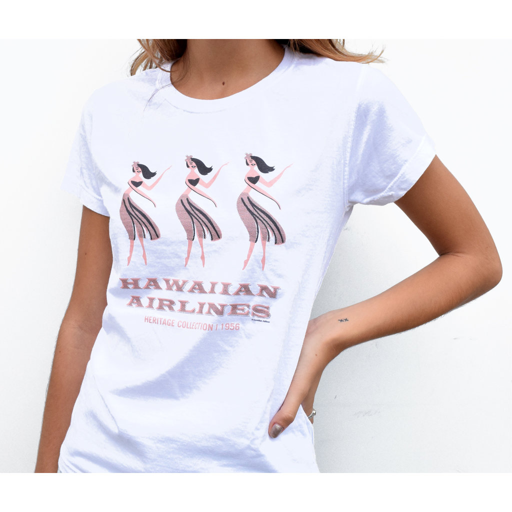Hawaiian Air Hula Girls Womens T-shirt