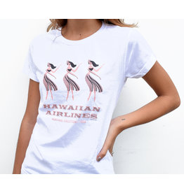 Hawaiian Air Hula Girls Womens T-shirt