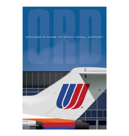 WHJAA ORD Chicago O'Hare Airport United 727 Art Print