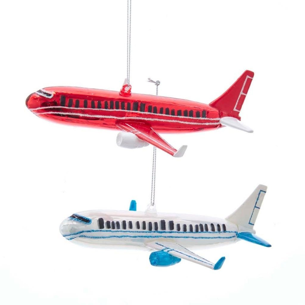 WHKA- Glass Plane Ornaments -Red