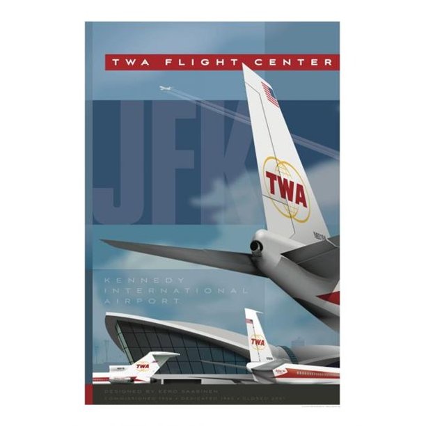 TWA Flight Center at JFK Tribute Poster 14 X 20 - Planewear