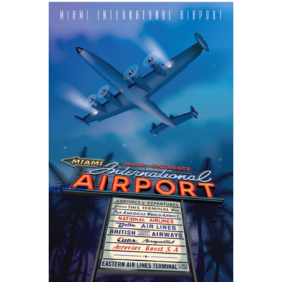 WHJAA MIA Miami International Airport Art Print