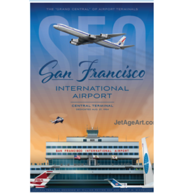 WHJAA SFO San Francisco International Airport Art Print
