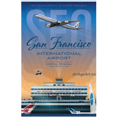 WHJAA SFO San Francisco International Airport Art Print