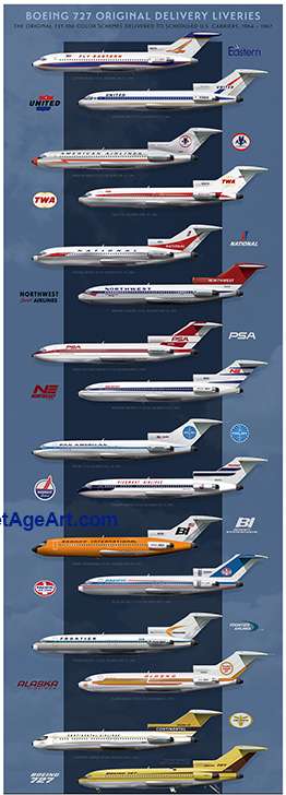 The Boeing Collection in Acrylic Display --- Airlinertags