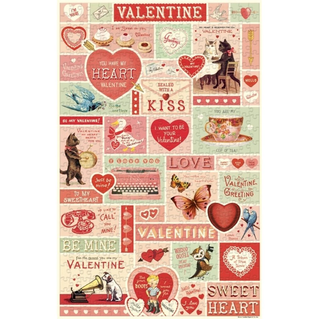 VAL Vintage Valentine 500 Piece Puzzle