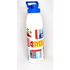 WHLB- City Code Baggage Tag Water Bottle