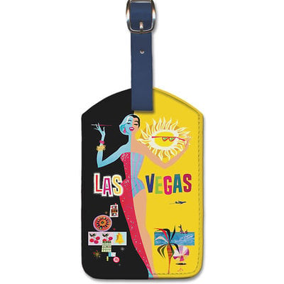 Fly to Las Vegas- Night & Day Luggage Tag