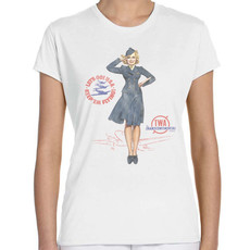 TWA Pin Up Girl Womens T-shirt