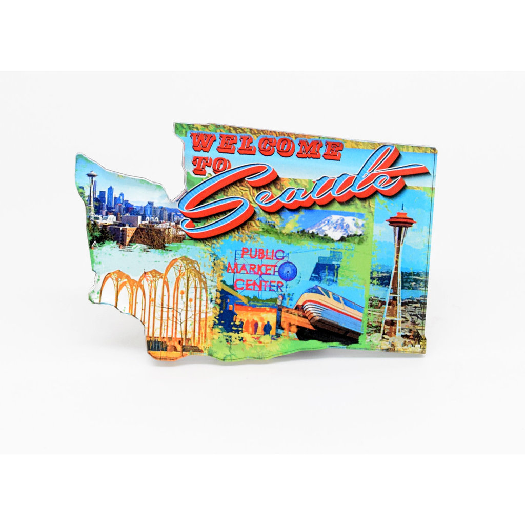 WHMM- Welcome to Seattle Retro Acrylic Magnet